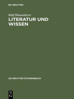 cover image of Literatur und Wissen